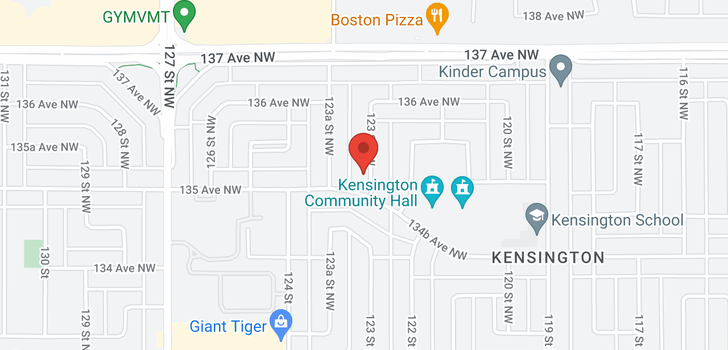 map of 13512 123 ST NW